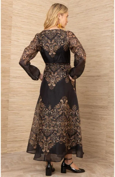 Hale Bob Aspyn Organza Maxi Dress In Multi