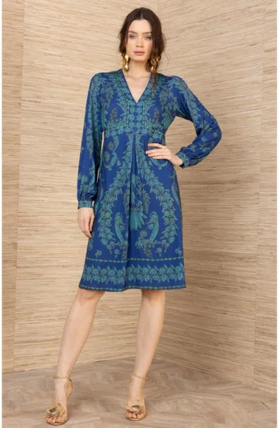 Hale Bob Judith Jersey Dress In Blue