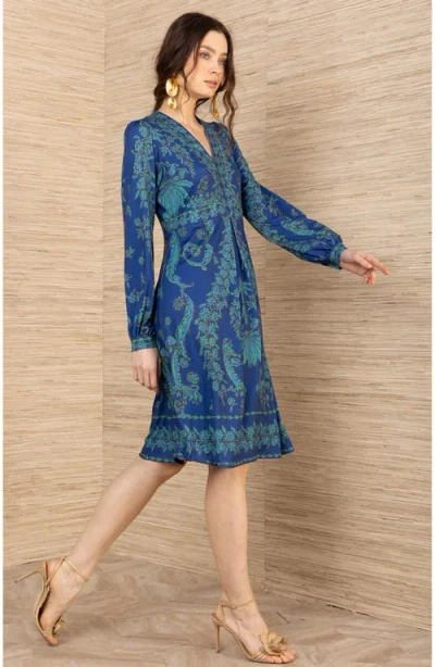 Hale Bob Judith Jersey Dress In Blue