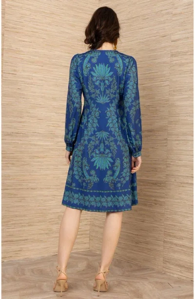 Hale Bob Judith Jersey Dress In Blue