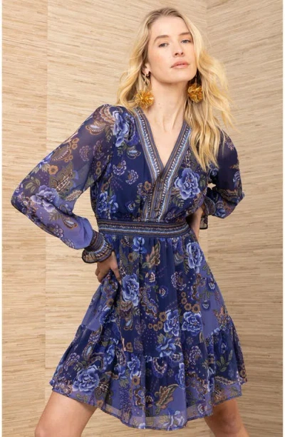 Hale Bob Paityn Chiffon Dress In Multi