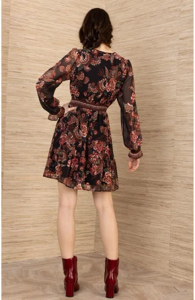 Hale Bob Paityn Chiffon Dress In Multi