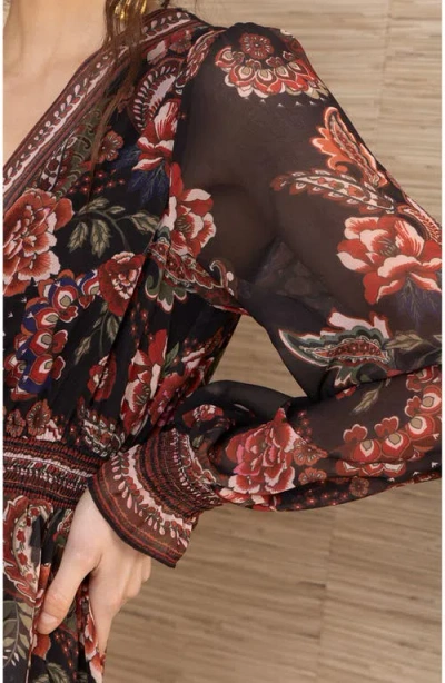 Hale Bob Paityn Chiffon Dress In Multi