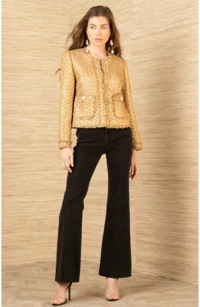 Hale Bob Magdalena Boucle Tweed Jacket In Multi