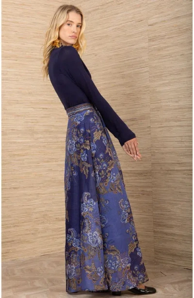 Hale Bob Araceli Organza Skirt In Blue