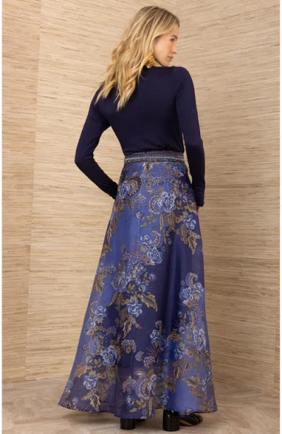 Hale Bob Araceli Organza Skirt In Blue