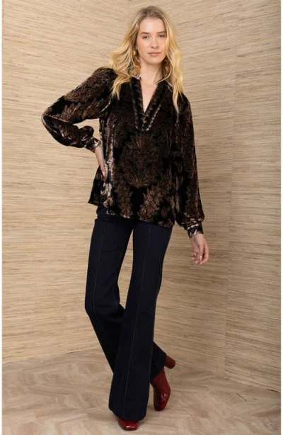 Hale Bob Kailey Velvet Top In Multi