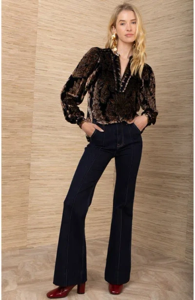 Hale Bob Kailey Velvet Top In Multi