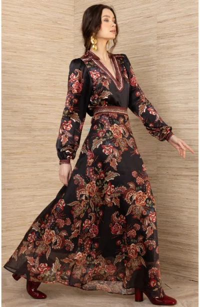 Hale Bob Araceli Organza Skirt In Black