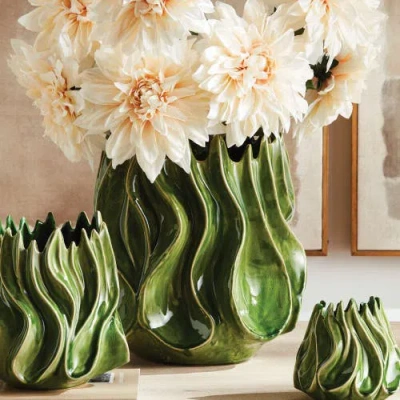 Napa Home & Garden Callista Vase Large In Green