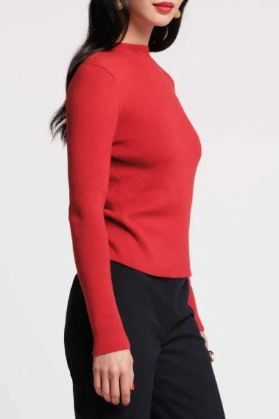 Frances Valentine Marie Sweater Long Sleeve In Red