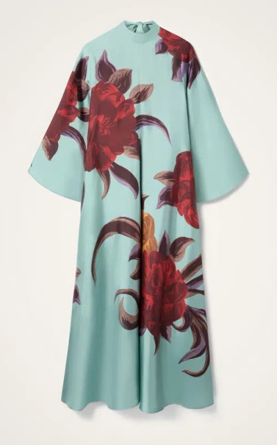 La Doublej Magnifico Floral-print Midi Dress In Multi