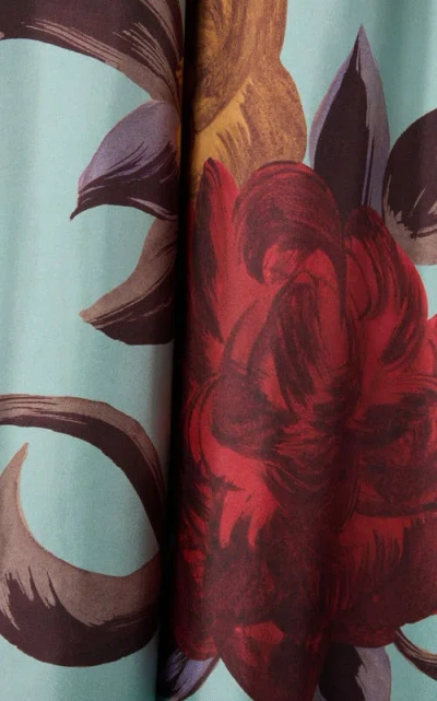 La Doublej Magnifico Floral-print Midi Dress In Multi