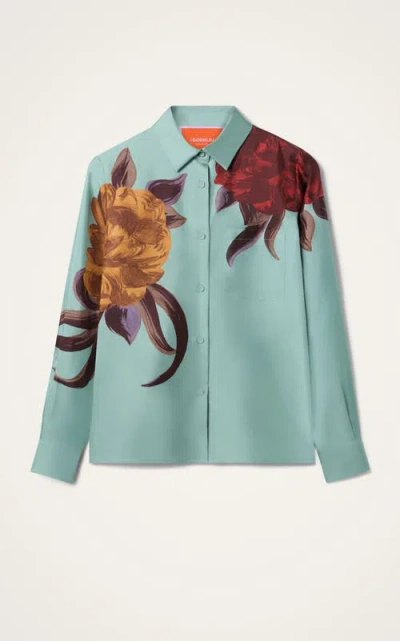 La Doublej Floral Print Shirt In Multi