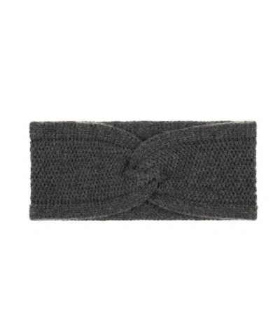 Echo Brioche Honeycomb Headband In Gray