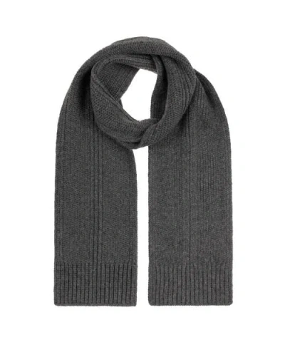 Echo Chunky Rib Scarf In Blue