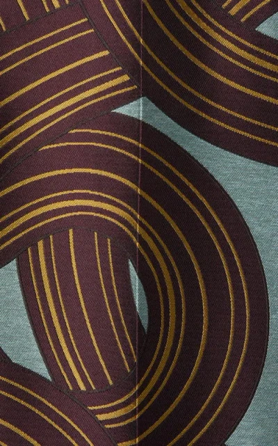 La Doublej Hendrix Cropped Jacquard Straight-leg Pants In Multi