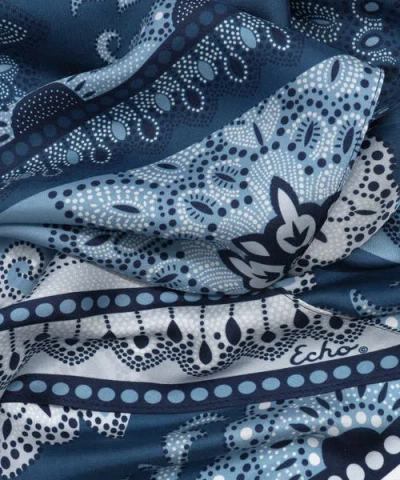 Echo Bandana Bias Scarf In Blue