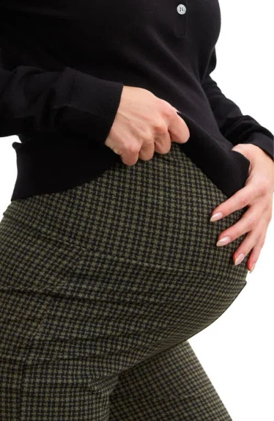 Hatch Collection The Maternity Bodyflex Crop Flare Legging In Green