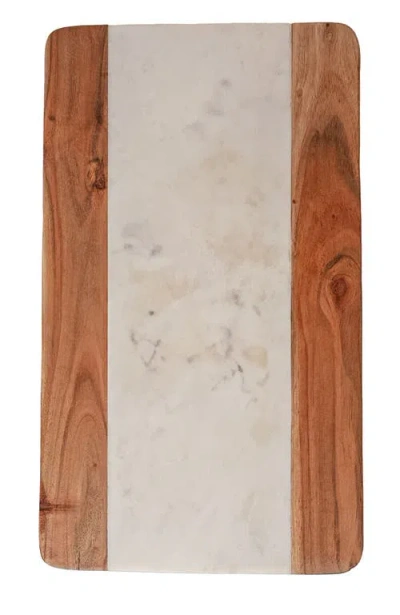 Verve Culture Marble Serving Board In Brown