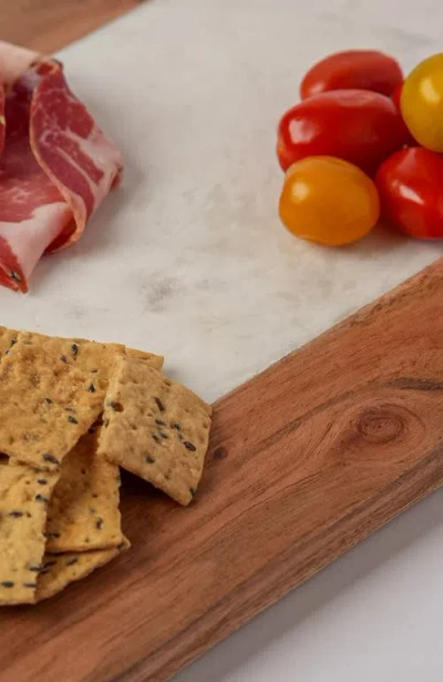 Verve Culture Marble Serving Board In Brown