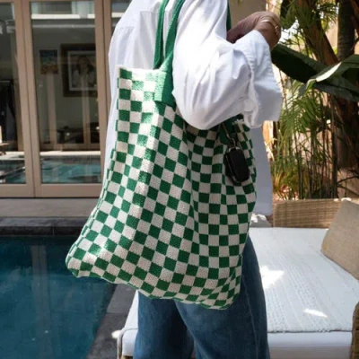 Casupo Checkered Sweater Tote Bag