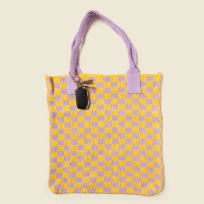 Casupo Checkered Sweater Tote Bag