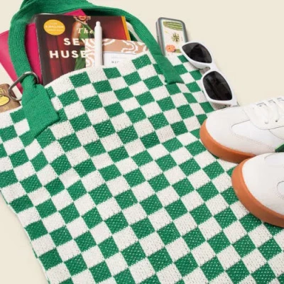 Casupo Checkered Sweater Tote Bag