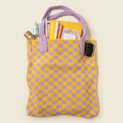 Casupo Checkered Sweater Tote Bag