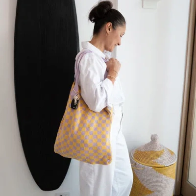 Casupo Checkered Sweater Tote Bag