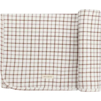 Ely's & Co. Modal French Terry Plaid Sheep Collection In Neutral