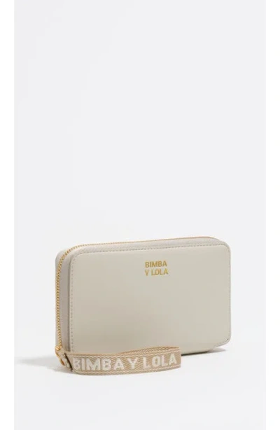 Bimba Y Lola Zip-fastening Logo Wallet In Neutral