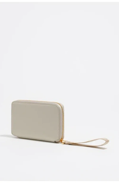 Bimba Y Lola Zip-fastening Logo Wallet In Neutral