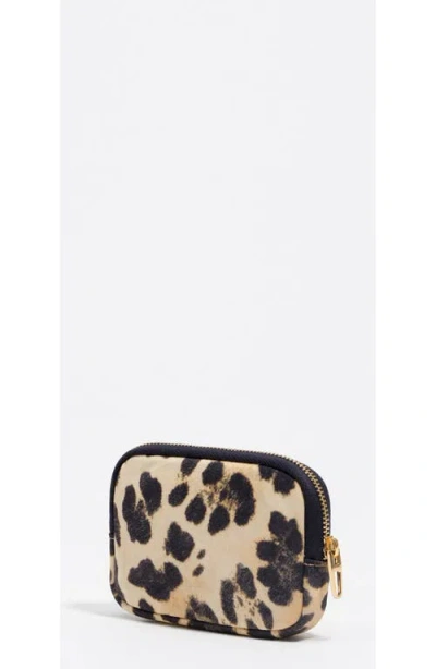 Bimba Y Lola Leopard Coin Purse In Animal Print