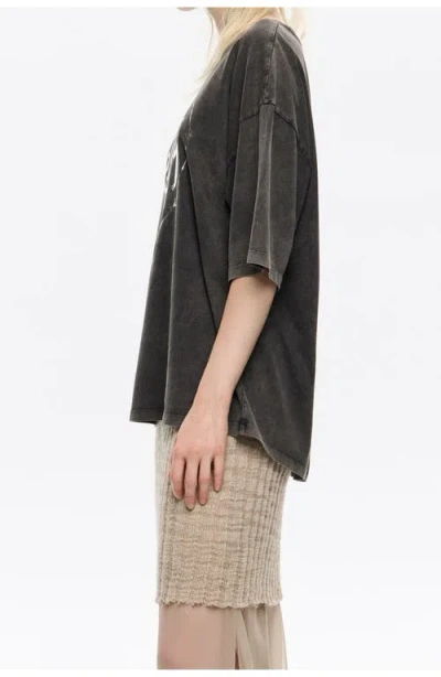 Bimba Y Lola Heart Logo T-shirt In Black