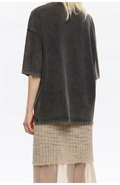 Bimba Y Lola Heart Logo T-shirt In Black