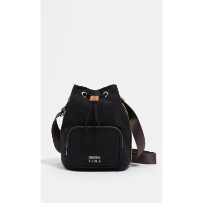 Bimba Y Lola Nylon Mini Bag Adjustable Strap In Black