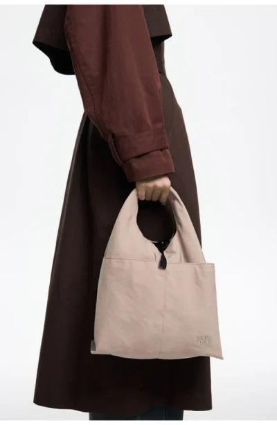 Bimba Y Lola Medium Nylon Paper Bag In Neutral