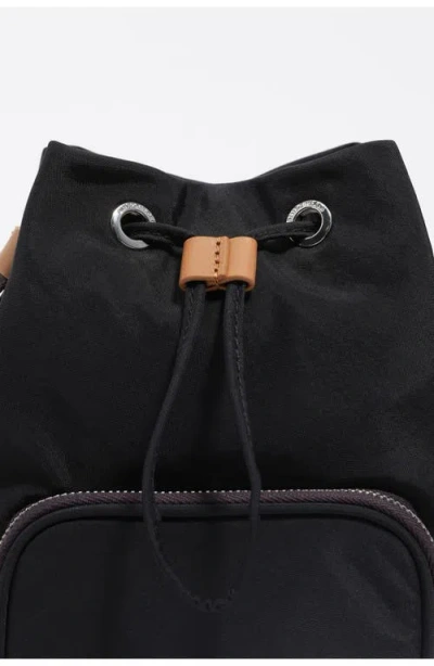 Bimba Y Lola Nylon Mini Bag Adjustable Strap In Black