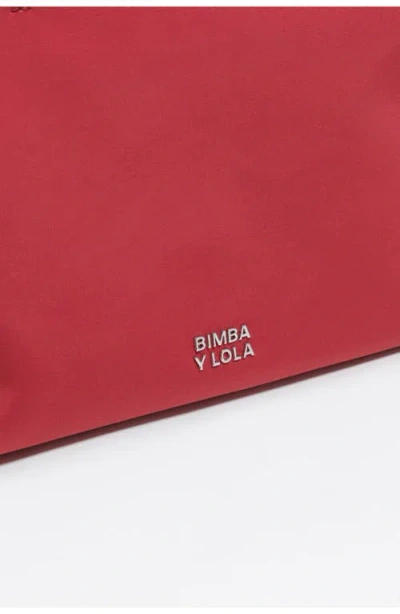 Bimba Y Lola Small Nylon Chihuahua Shopper Bag In Burgundy