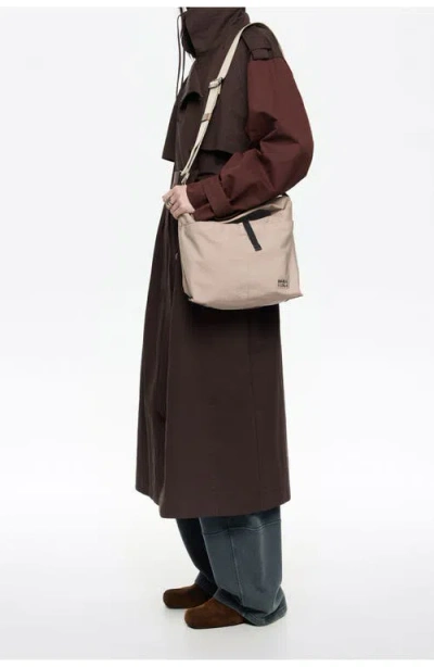 Bimba Y Lola Medium Nylon Paper Bag In Neutral