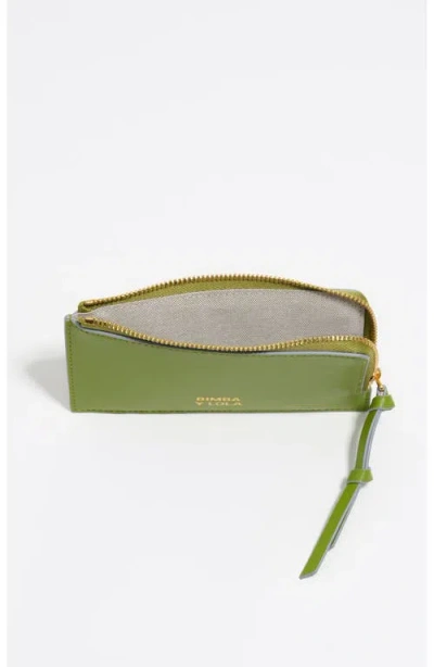 Bimba Y Lola Leather Purse With Logo Plaque In Green