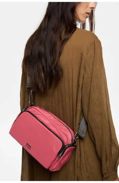 Bimba Y Lola Medium Nylon Pocket Crossbody Bag In Pink