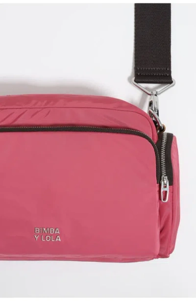 Bimba Y Lola Medium Nylon Pocket Crossbody Bag In Pink