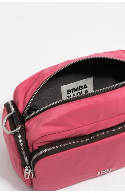 Bimba Y Lola Medium Nylon Pocket Crossbody Bag In Pink