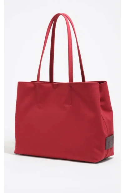 Bimba Y Lola Large Nylon Chihuahua Shopper Bag In Red