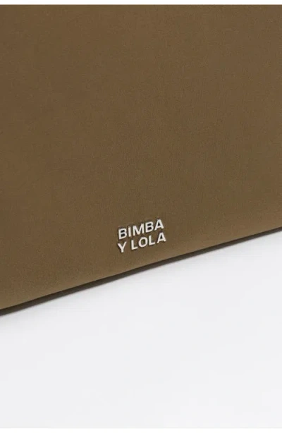 Bimba Y Lola Small Nylon Chihuahua Shopper Bag In Green