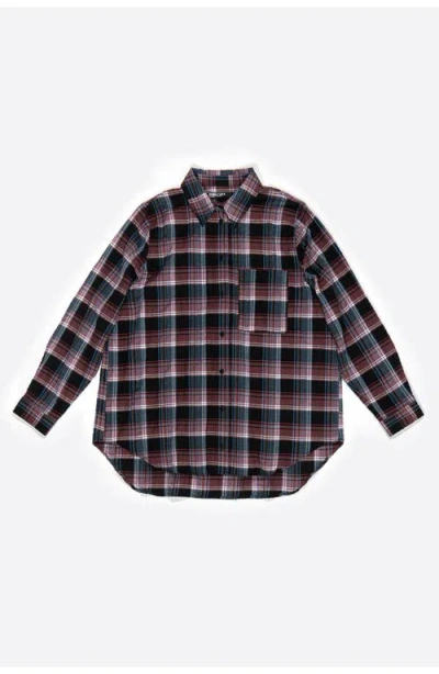 Bimba Y Lola Checked Textured Shirt In Multi