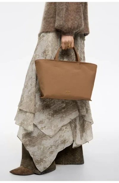 Bimba Y Lola Small Nylon Chihuahua Shopper Bag In Brown