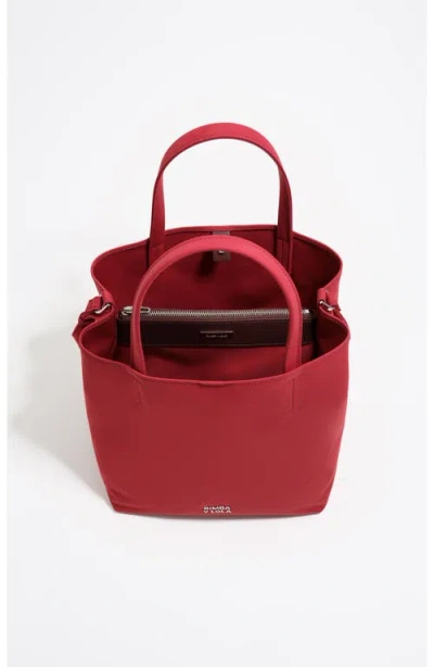 Bimba Y Lola Large Nylon Chihuahua Bag In Burgundy